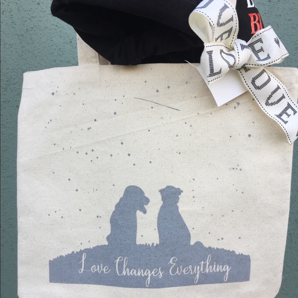 Love Changes Everything Tote Bag $12